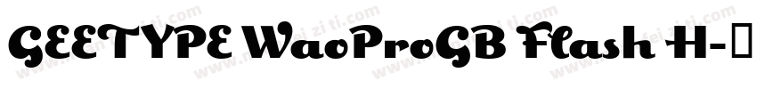 GEETYPE WaoProGB Flash H字体转换